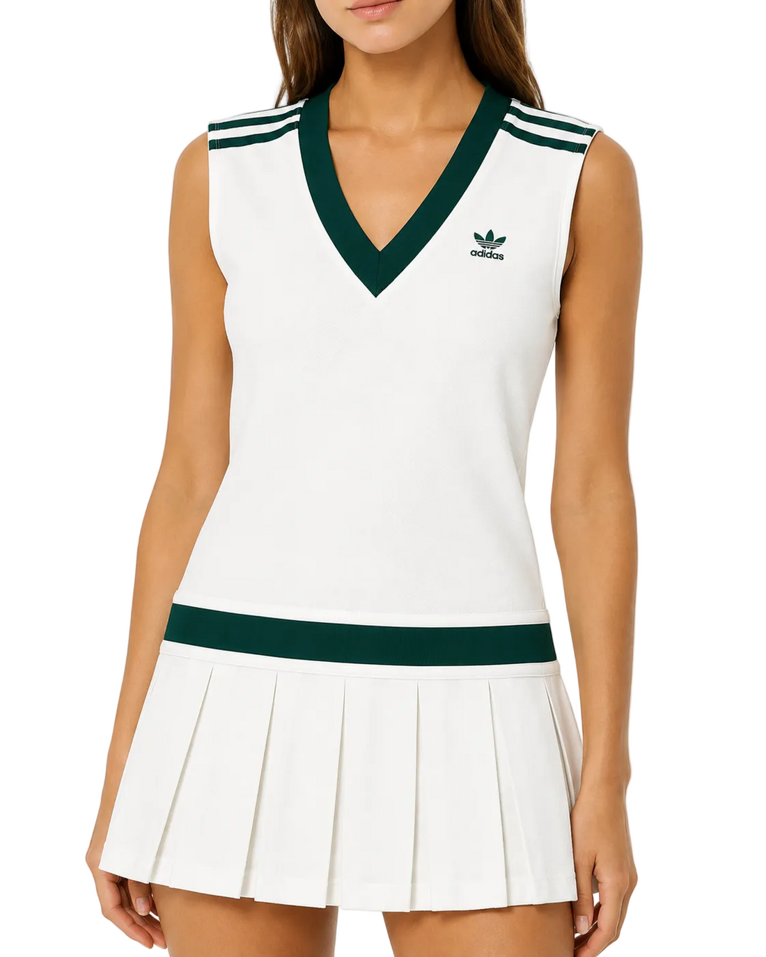Adidas Originals Tennis Luxe Pleated Dress - S