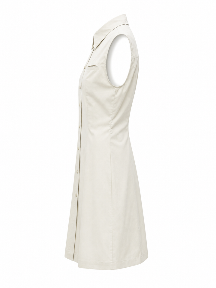 Bottega Veneta Spring 2020 Sleeveless Shirt Dress - 40