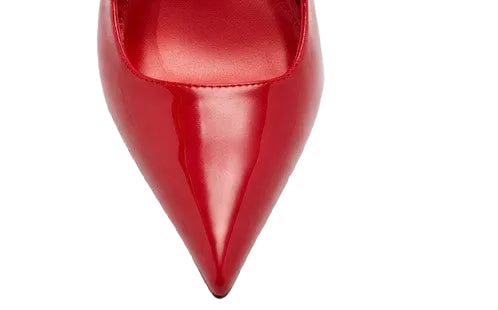 Mango Patent Pointed-Toe Slingback Pumps - 39