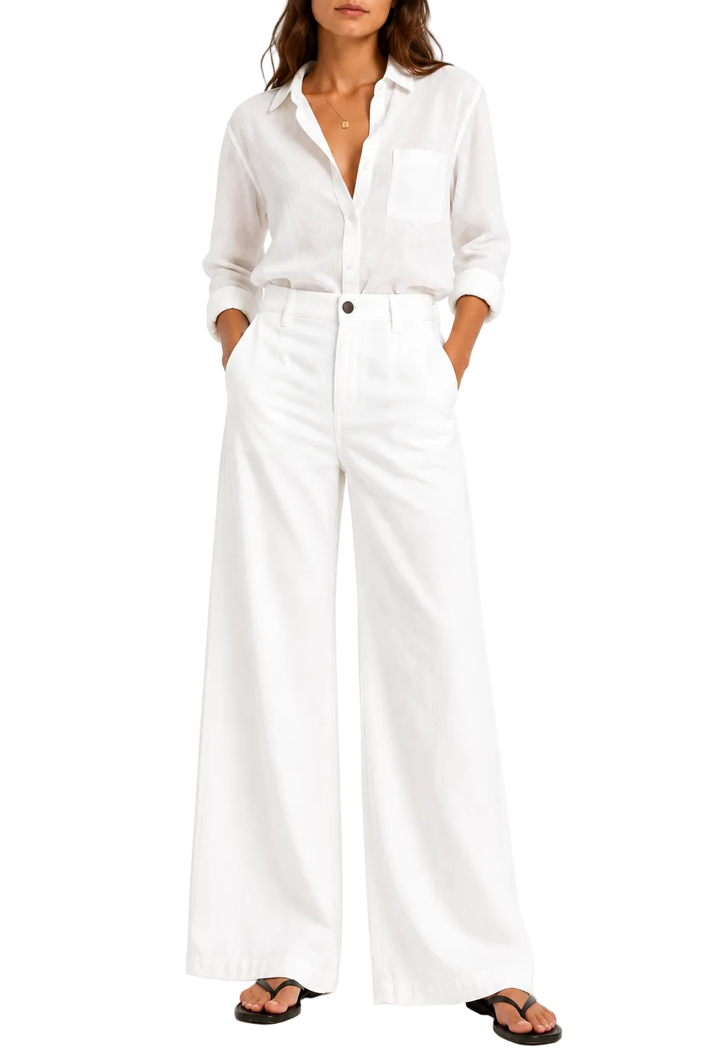Rag & Bone Sofie Wide Leg Linen Pants - 0