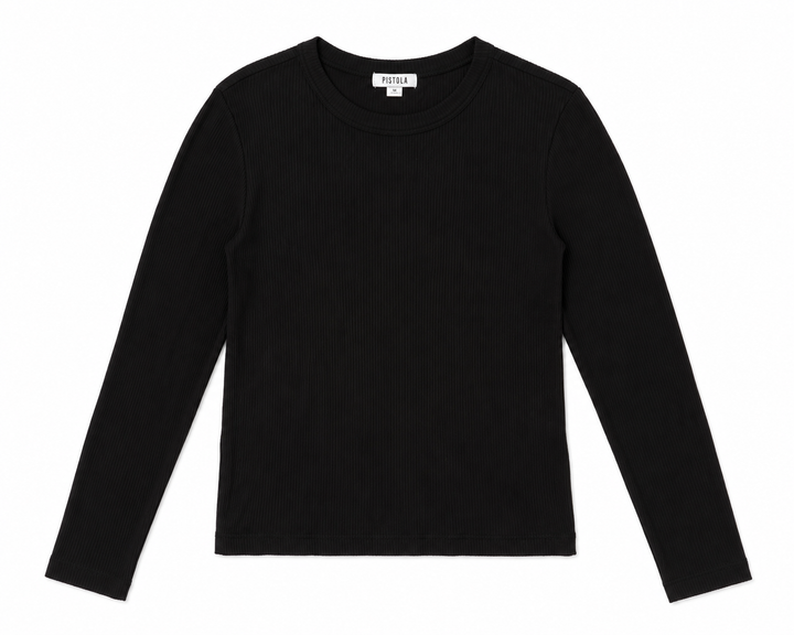 Pistola - Bailey Long Sleeve Ribbed Top - M