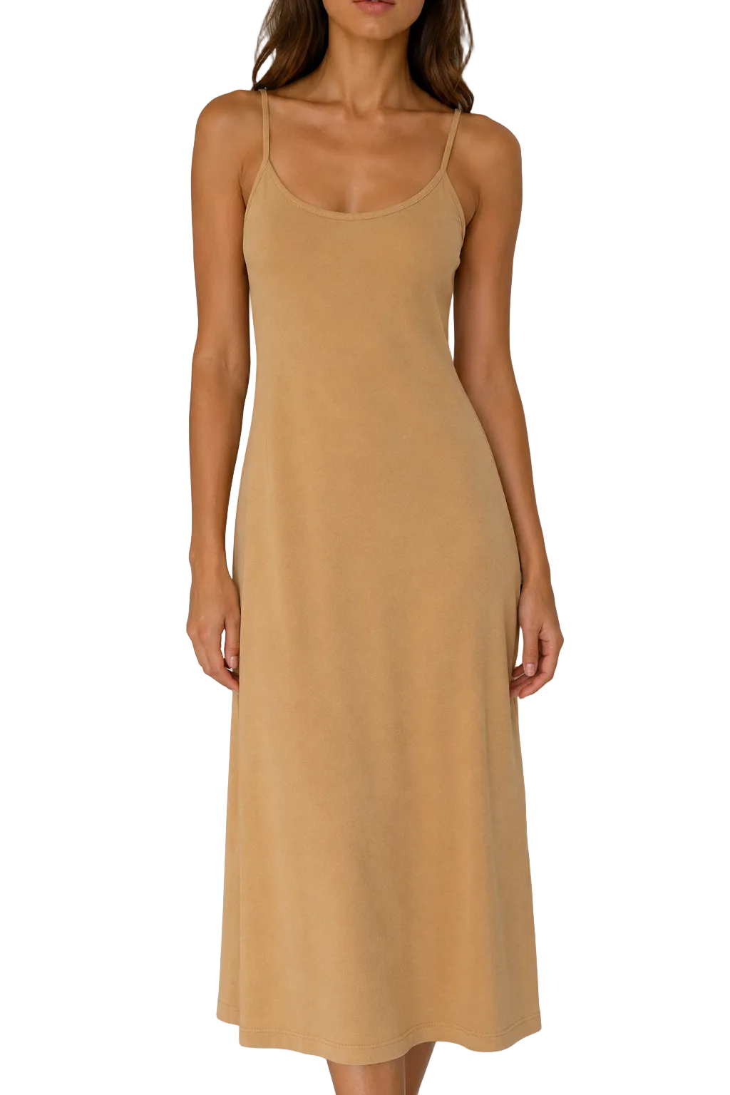 Cult Gaia Tan Knit Midi Dress - S