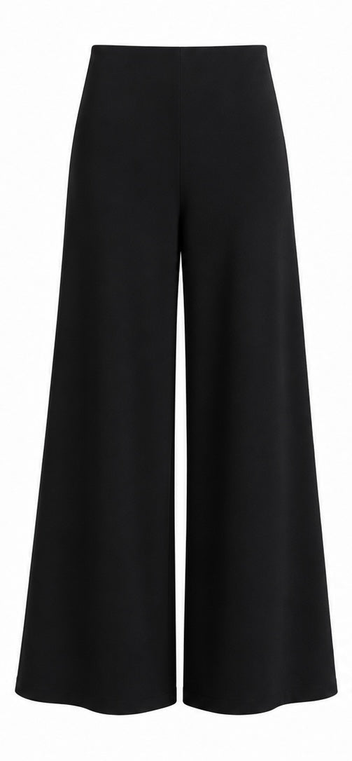 Vince High-Rise Wide-Leg Pull-On Pants - M