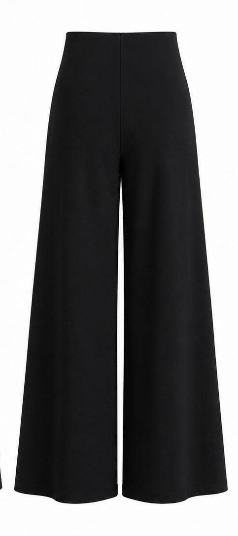 Vince High-Rise Wide-Leg Pull-On Pants - M