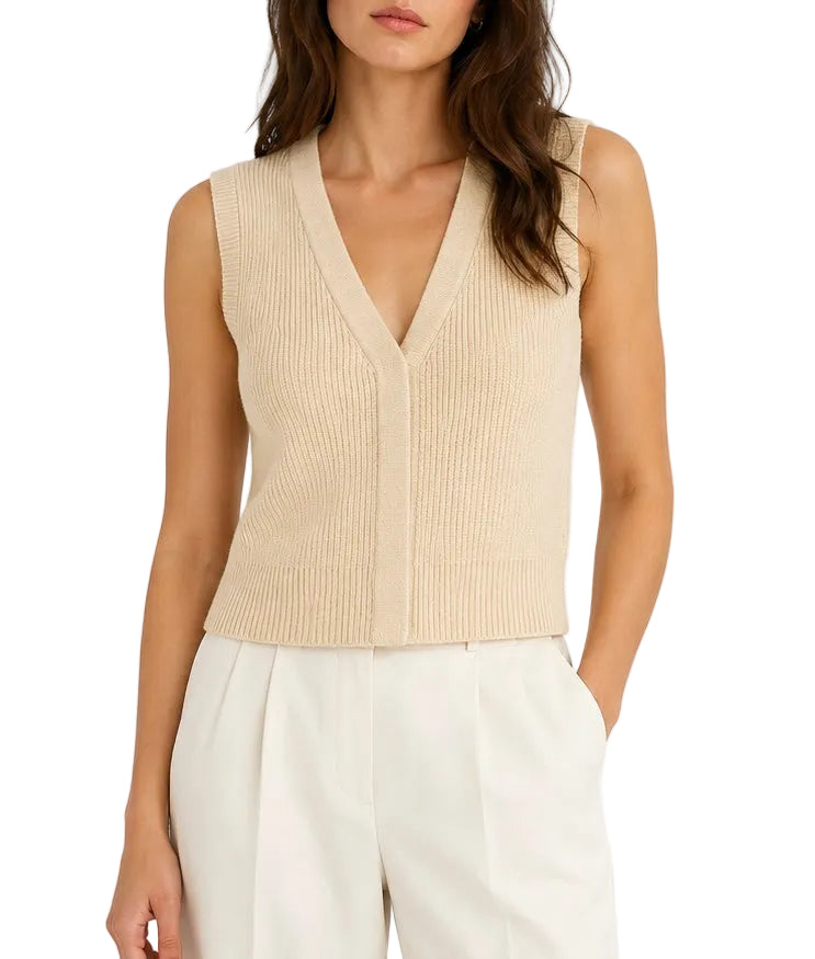 English Factory Fitted Sweater Vest - S