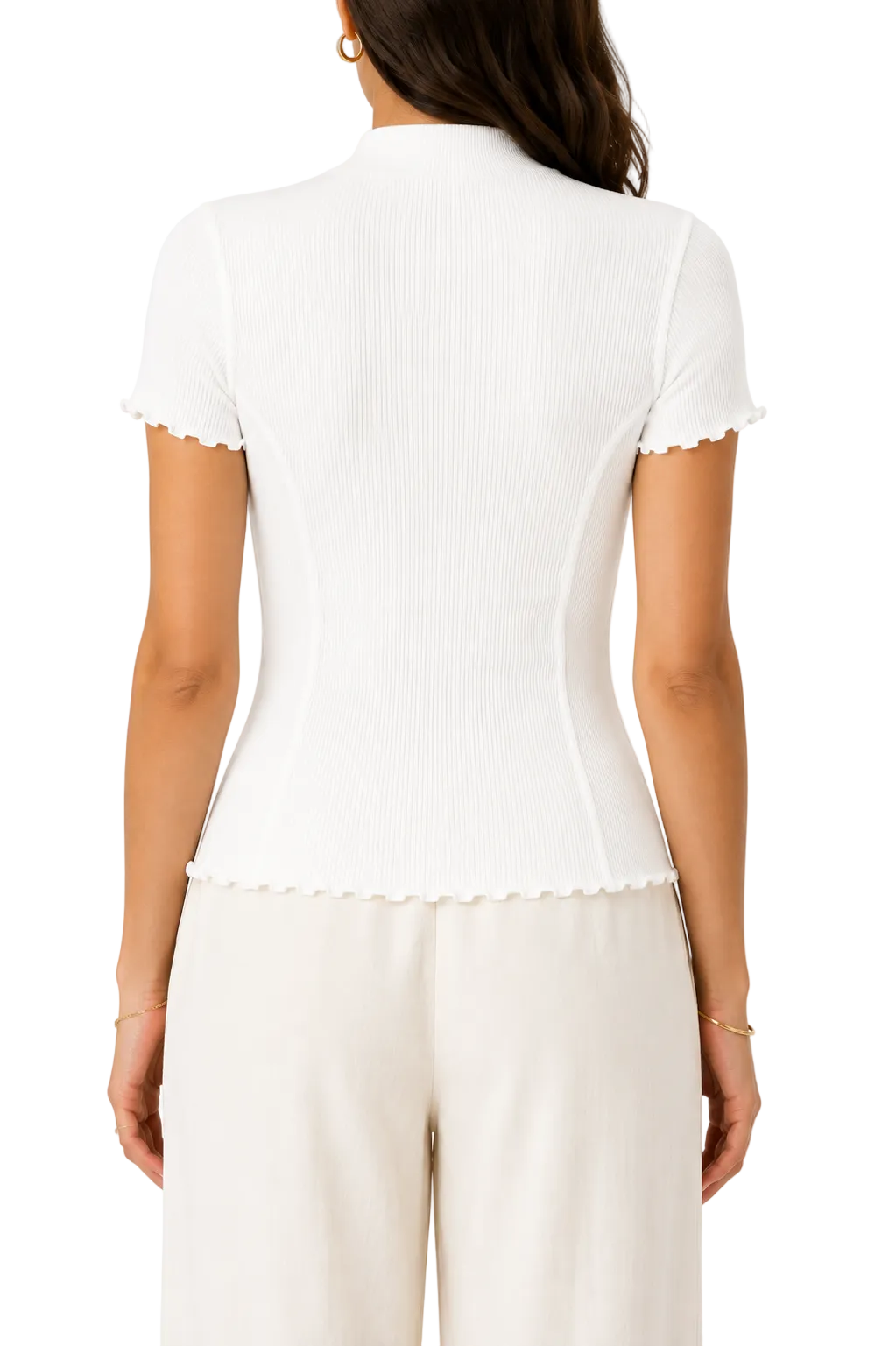 Rag & Bone/Jean Thermal Mock Neck Tee - XS