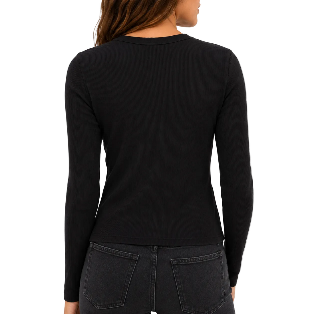 Pistola - Bailey Long Sleeve Ribbed Top - M
