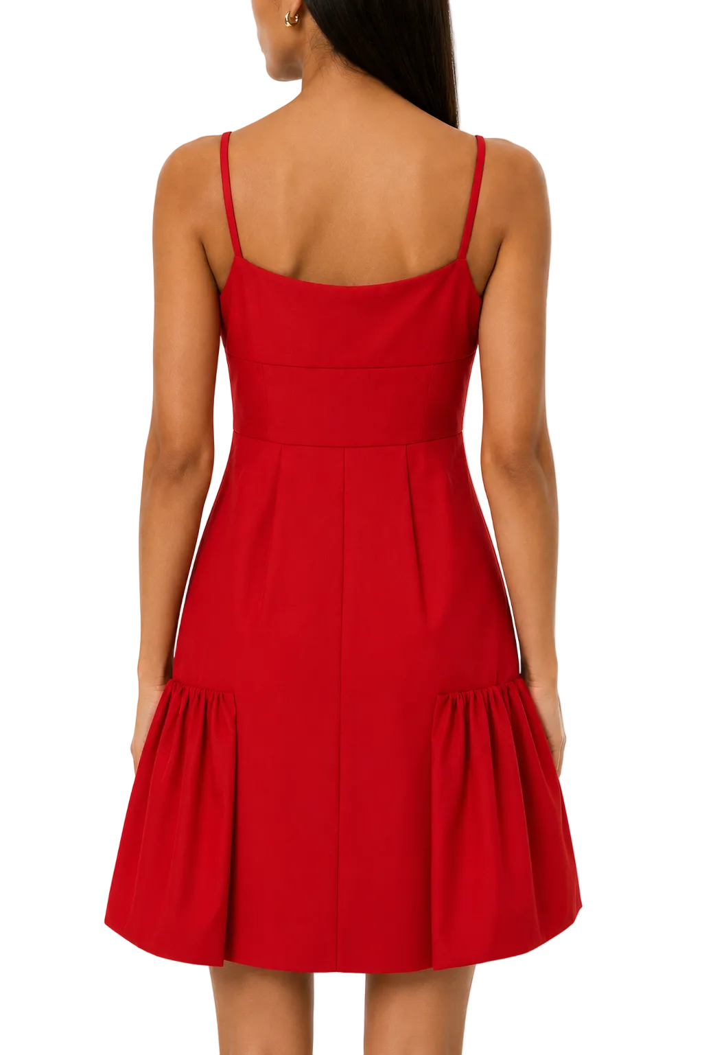 Prada F/W 2017 Mikado Ruffle-Hem Dress - 38