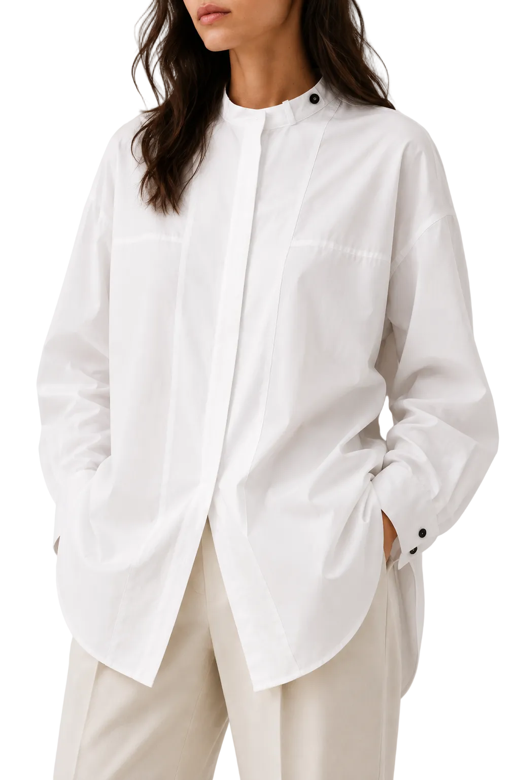 Zara ZW collection Oversized Poplin Shirt - S