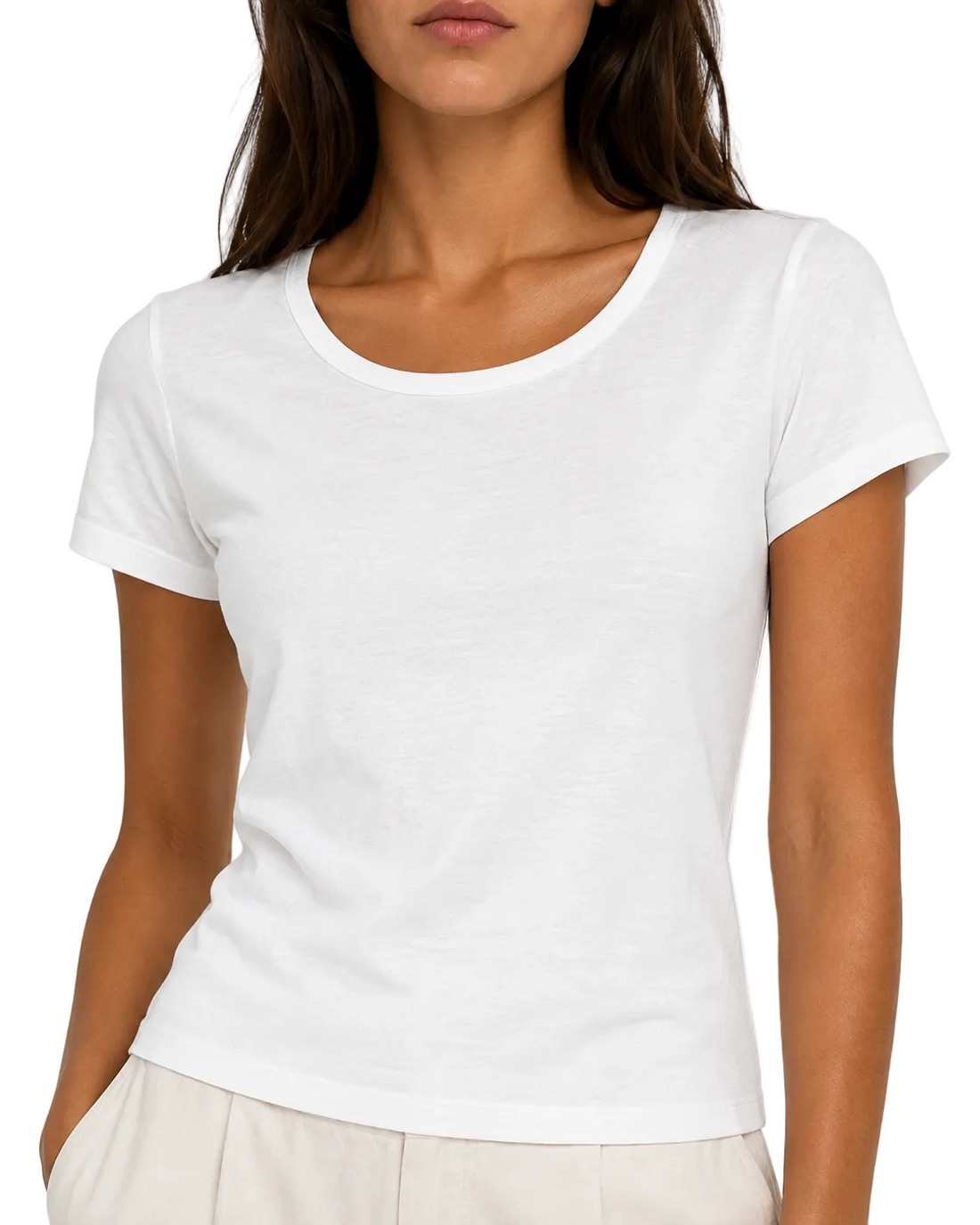 Jenni Kayne White Cotton Tee - M