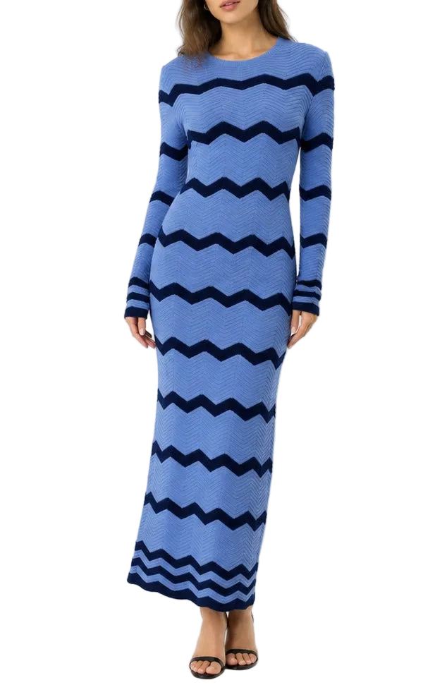 Hyacinth House Callan Knit Midi Dress - XXS