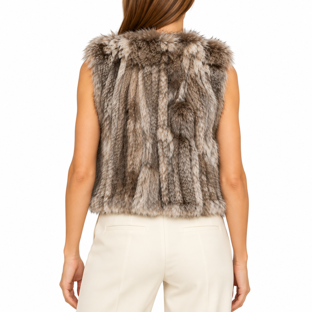 525 America Luxe Rabbit-Fur Vest -S