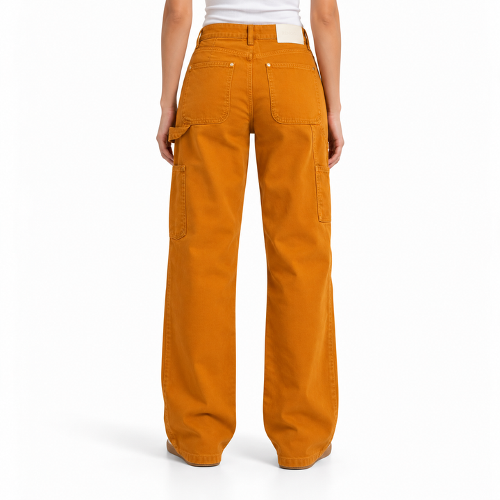 Renggli Boyfriend Fit Work Pant, Ochre - 28