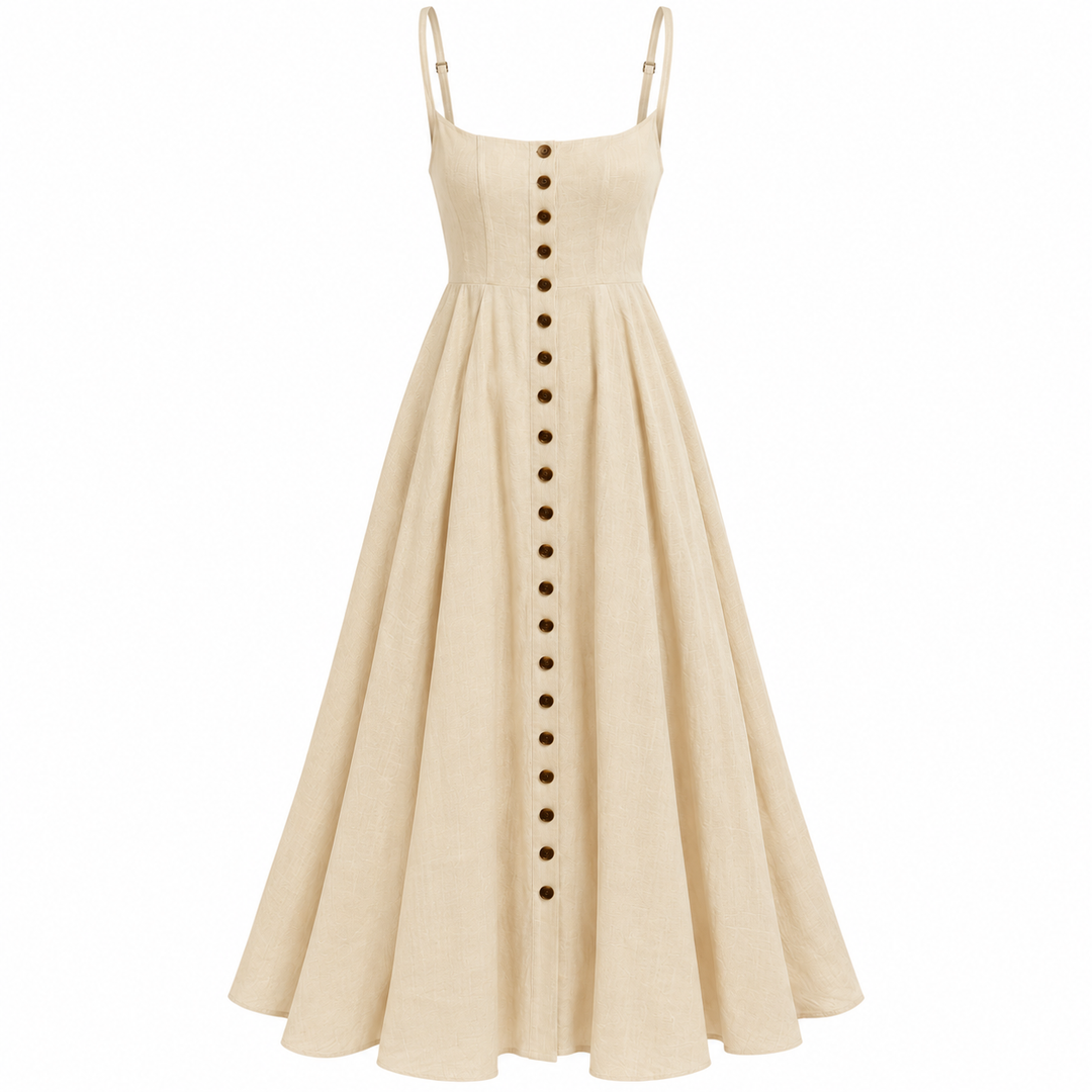 La Ligne Alba Dress, Ecru - M