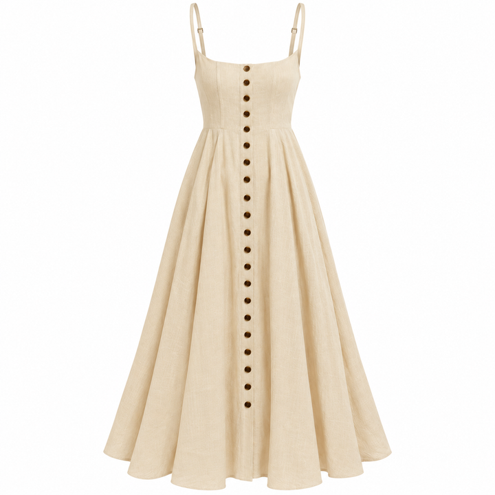 La Ligne Alba Dress, Ecru - M