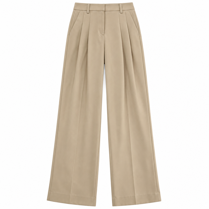 The Frankie Shop Gelso Pleated Twill Trousers - S