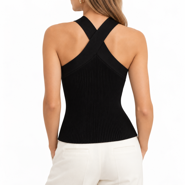 Babaton by Aritzia Sculpt Knit Criss Cross Tank - M