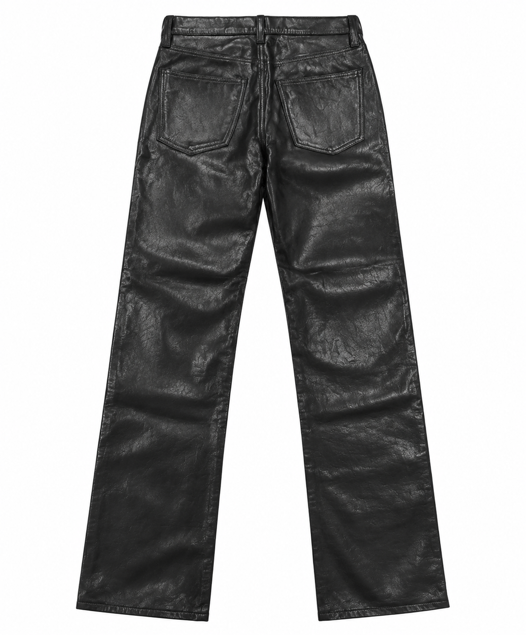 AGOLDE Recycled Leather Straight-Leg Pants - 26