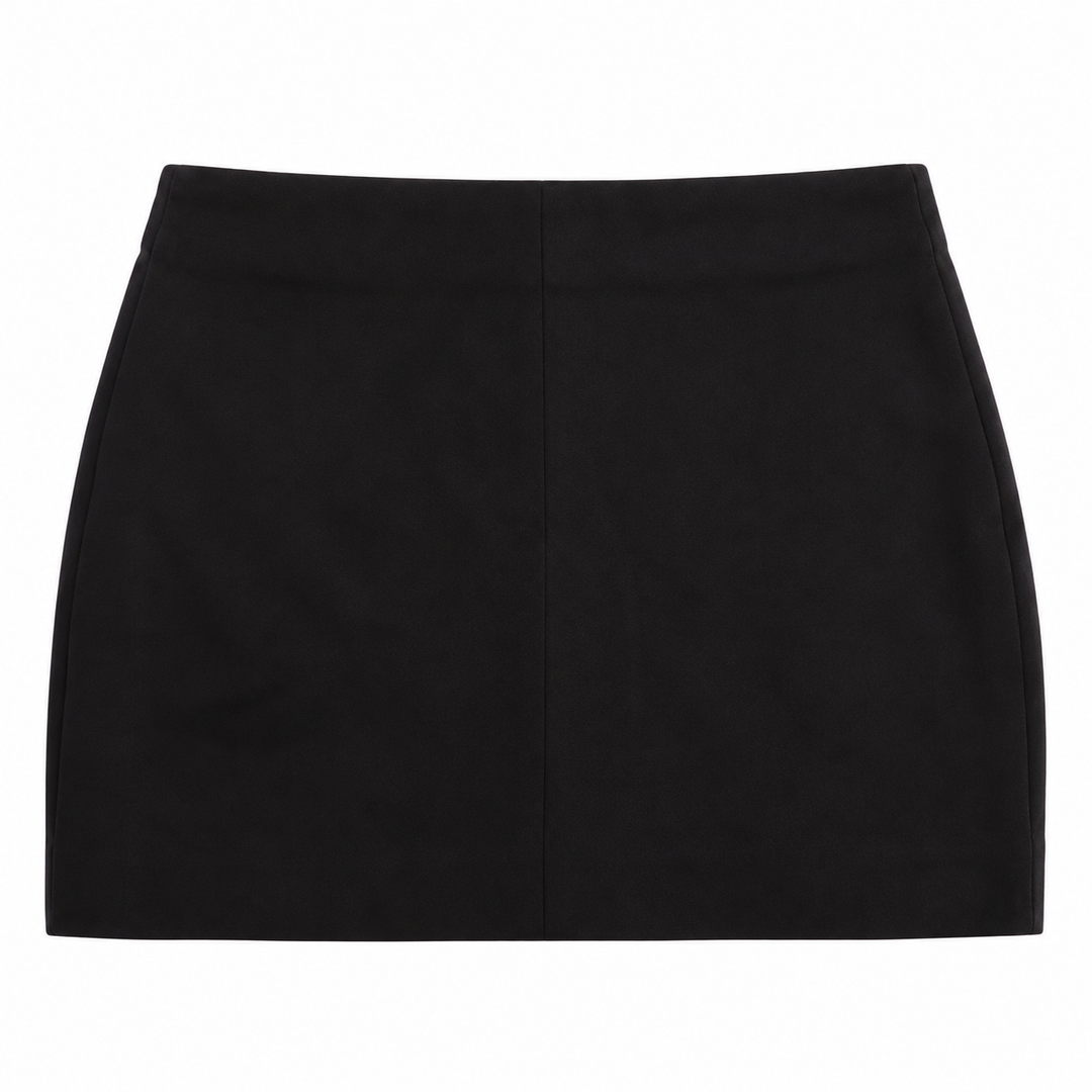 Reformation Black Acetate Mini Skirt - 2