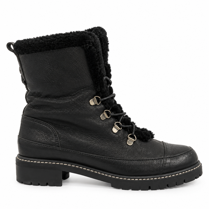 Stuart Weitzman Ren Shearling Hiker Boots - 7.5