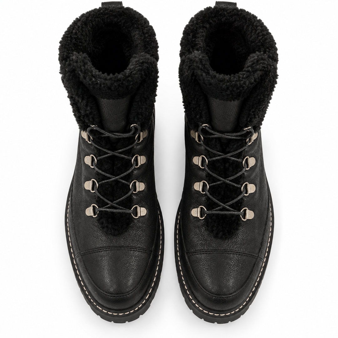 Stuart Weitzman Ren Shearling Hiker Boots - 7.5