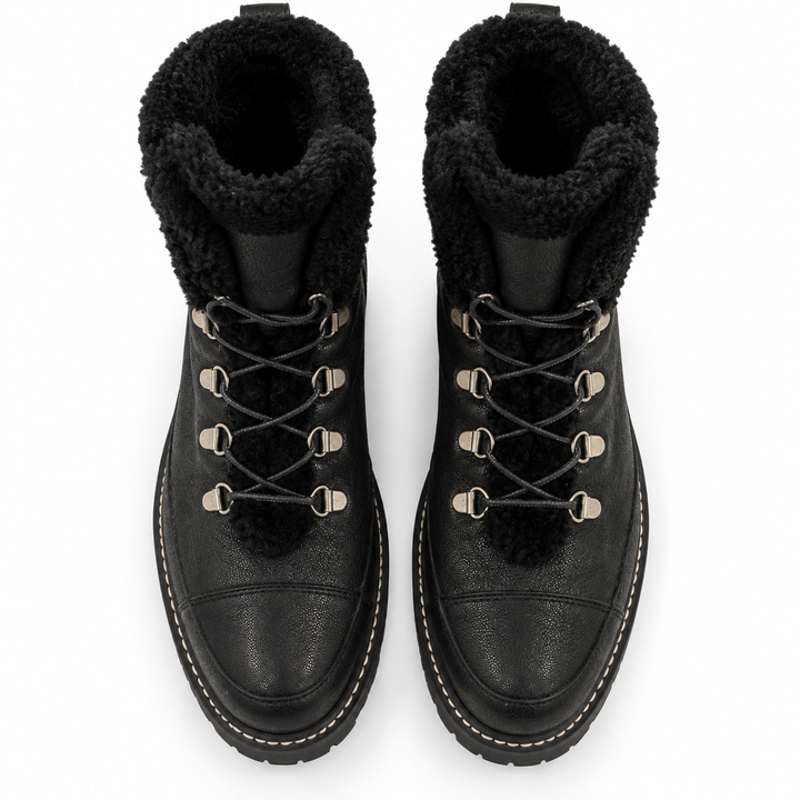 Stuart Weitzman Ren Shearling Hiker Boots - 7.5