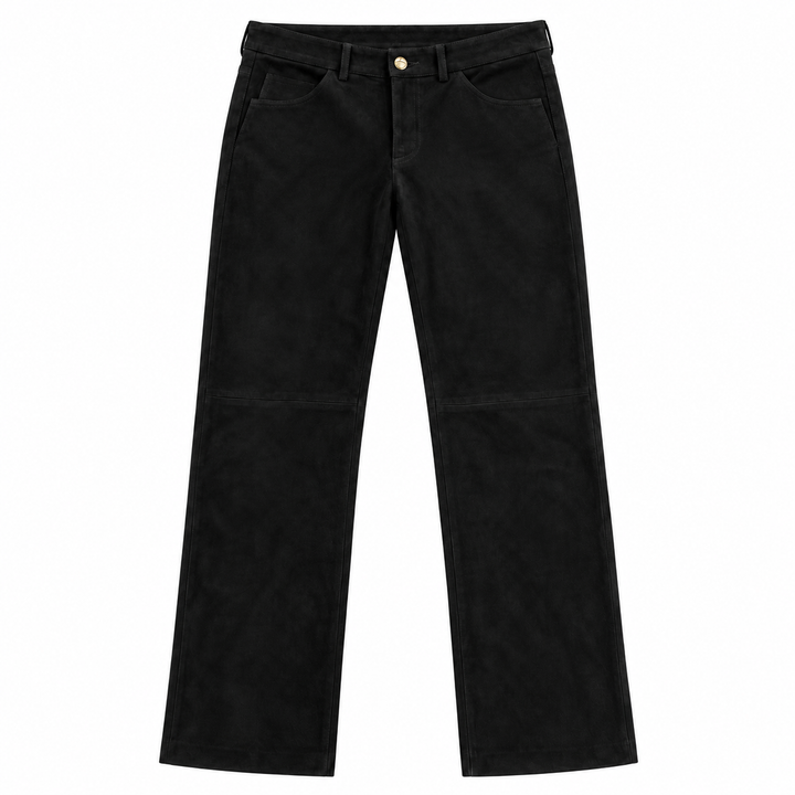 Blazé Milano Viva Paso Suede Straight-Leg Pants - 6
