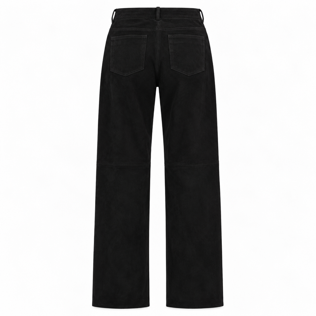 Blazé Milano Viva Paso Suede Straight-Leg Pants - 6