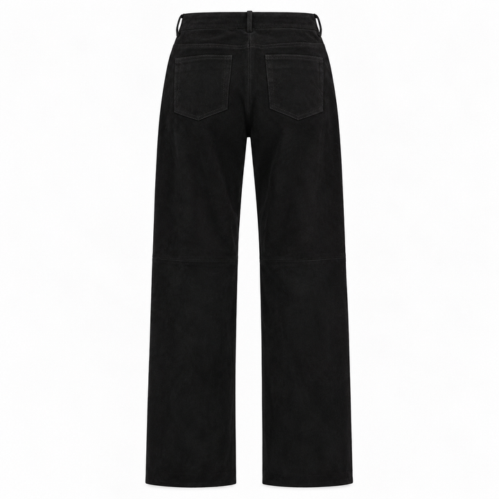 Blazé Milano Viva Paso Suede Straight-Leg Pants - 6