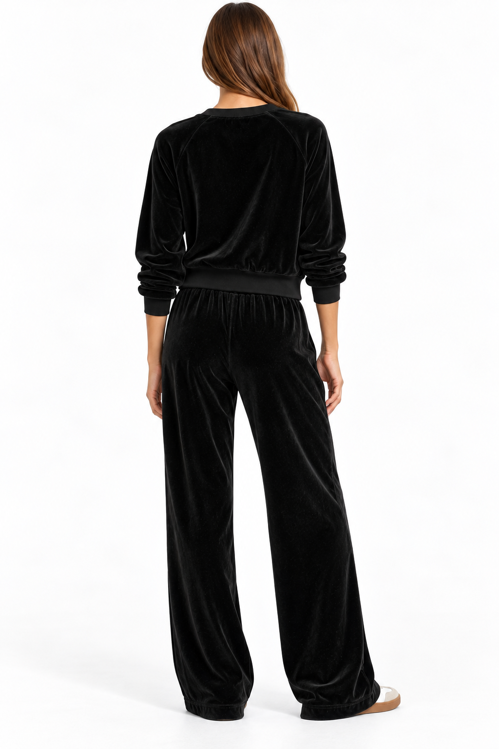 Perfectwhitetee Black Velour Set - M