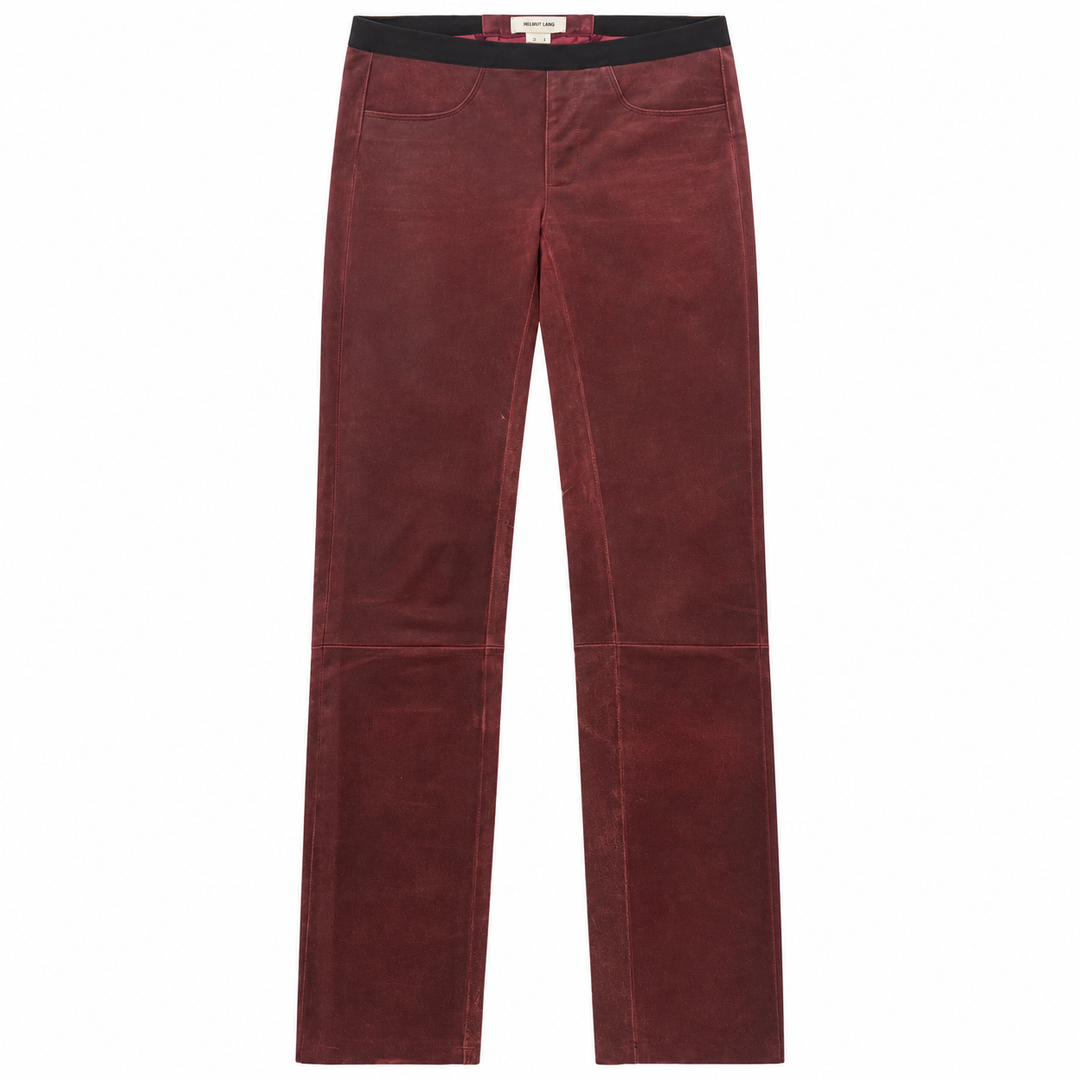 Helmut Lang Stretch Lambskin Leather Leggings - 2