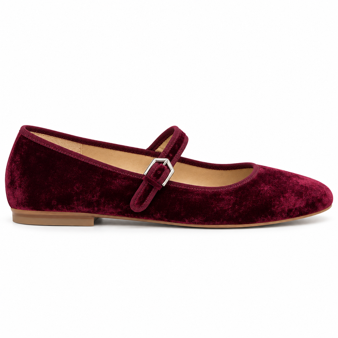Dolce Vita Velvet Mary Jane Ballet Flats - EU 38