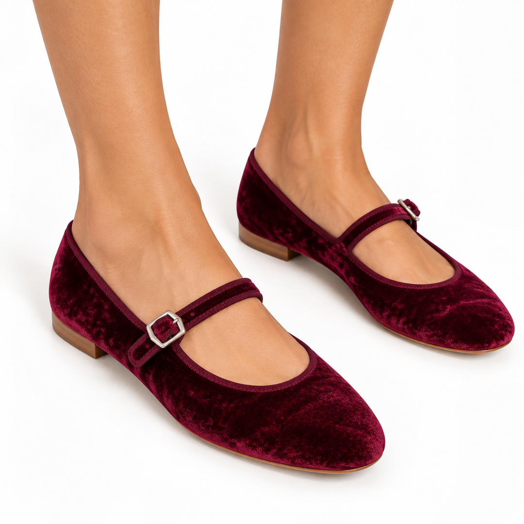 Dolce Vita Velvet Mary Jane Ballet Flats - EU 38