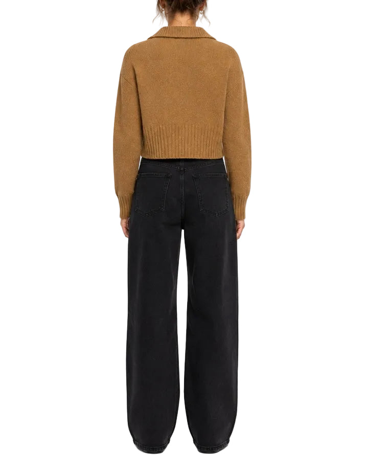 Reformation Beckie Cashmere Collared Sweater - M