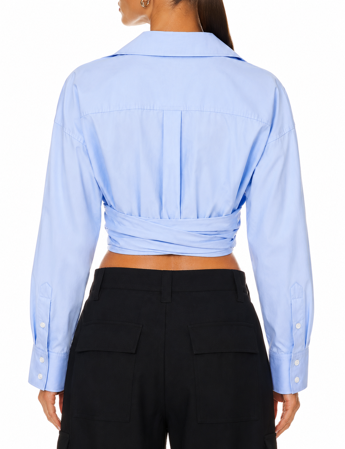 Alexander Wang Draped Cropped Shirt - 2