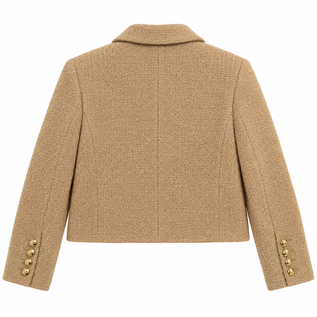 A.L.C. Camel Bouclé Four-Pocket Jacket - S