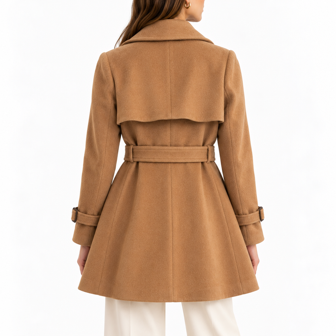 Theory x Bergdorf Goodman Angora-Wool Belted Trench Coat, Camel, -  M