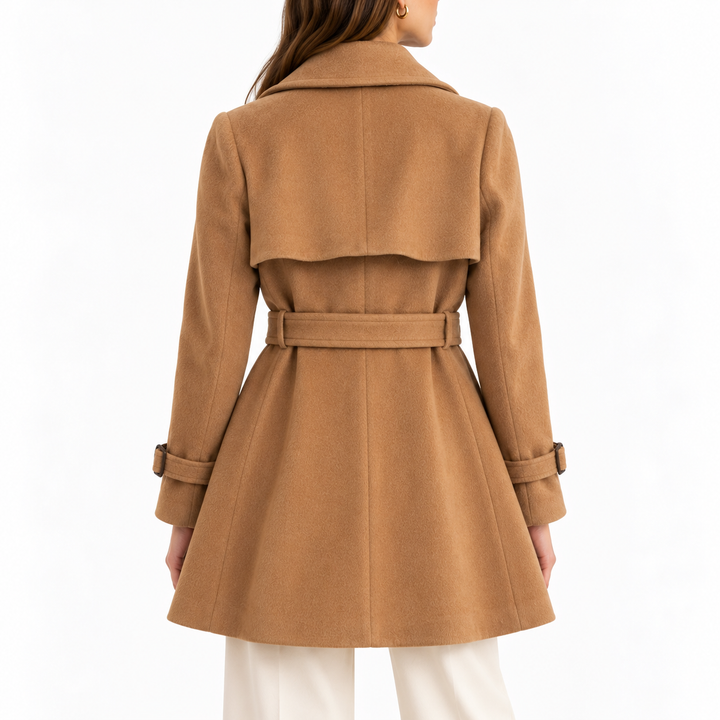 Theory x Bergdorf Goodman Angora-Wool Belted Trench Coat, Camel, -  M