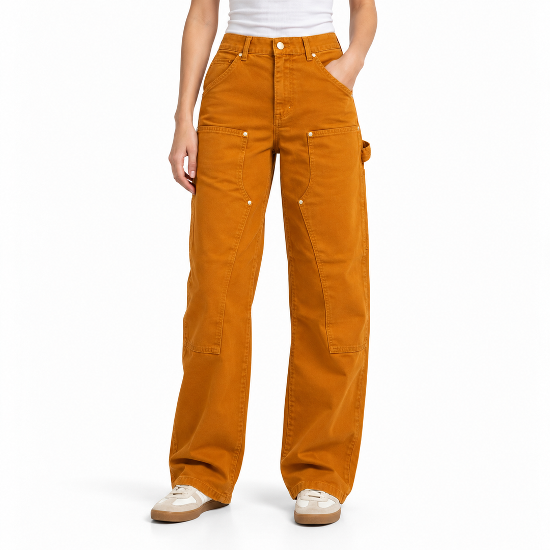 Renggli Boyfriend Fit Work Pant, Ochre - 28