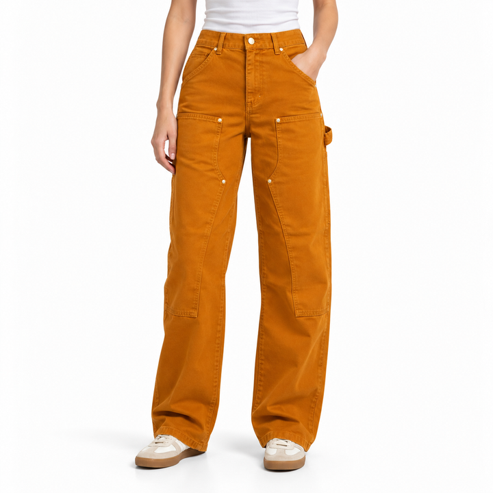 Renggli Boyfriend Fit Work Pant, Ochre - 28