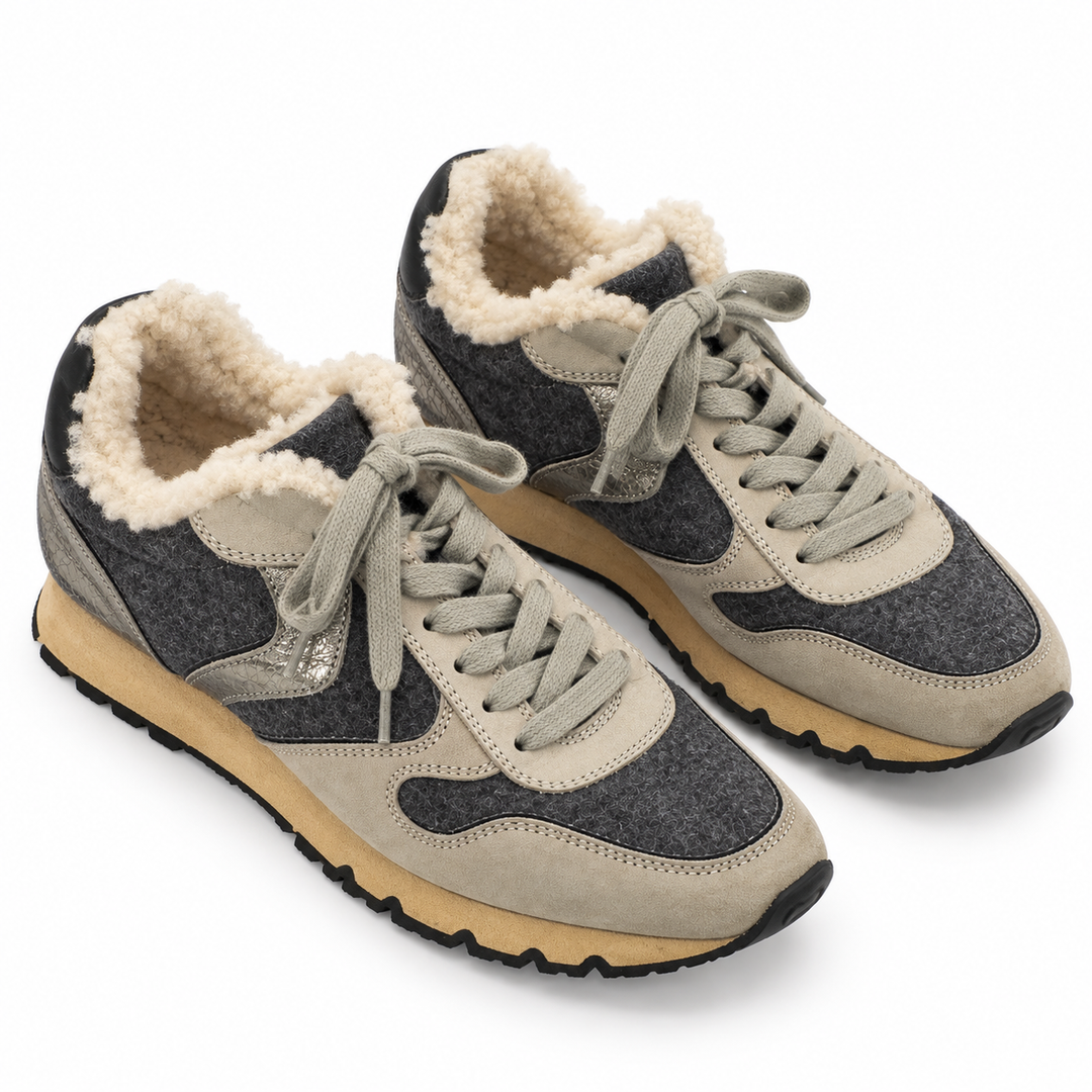 Voile Blanche Maran Fur Shearling Sneakers - 39