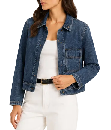 Nili Lotan Denim Utility Jacket - s