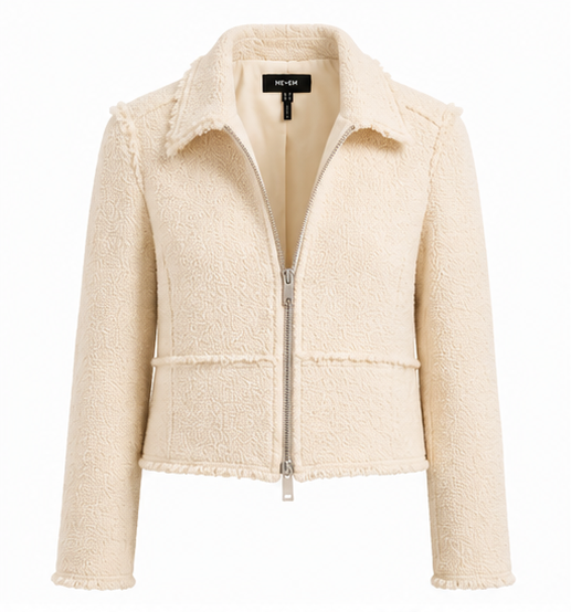 ME+EM Italian Bouclé Zip Jacket  - 6