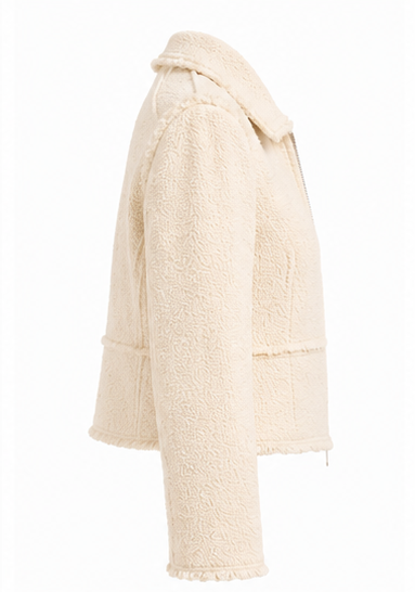 ME+EM Italian Bouclé Zip Jacket  - 6