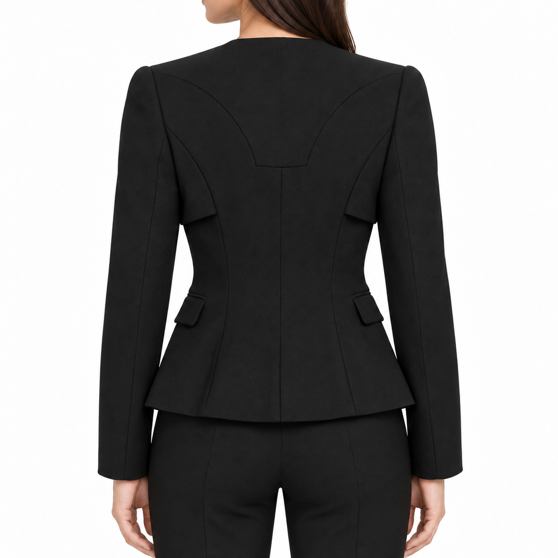 Alexander McQueen Black Wool Military Jacket - 38