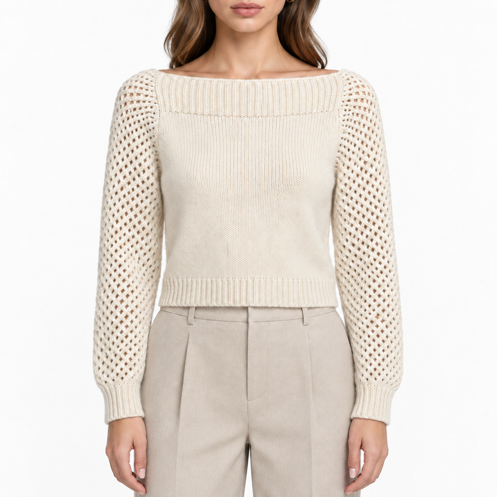 LoveShackFancy Rosie Alpaca Pullover - S