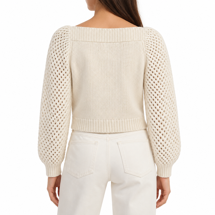 LoveShackFancy Rosie Alpaca Pullover - S