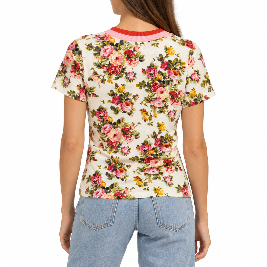 Zimmermann Floral Linen T-Shirt - S