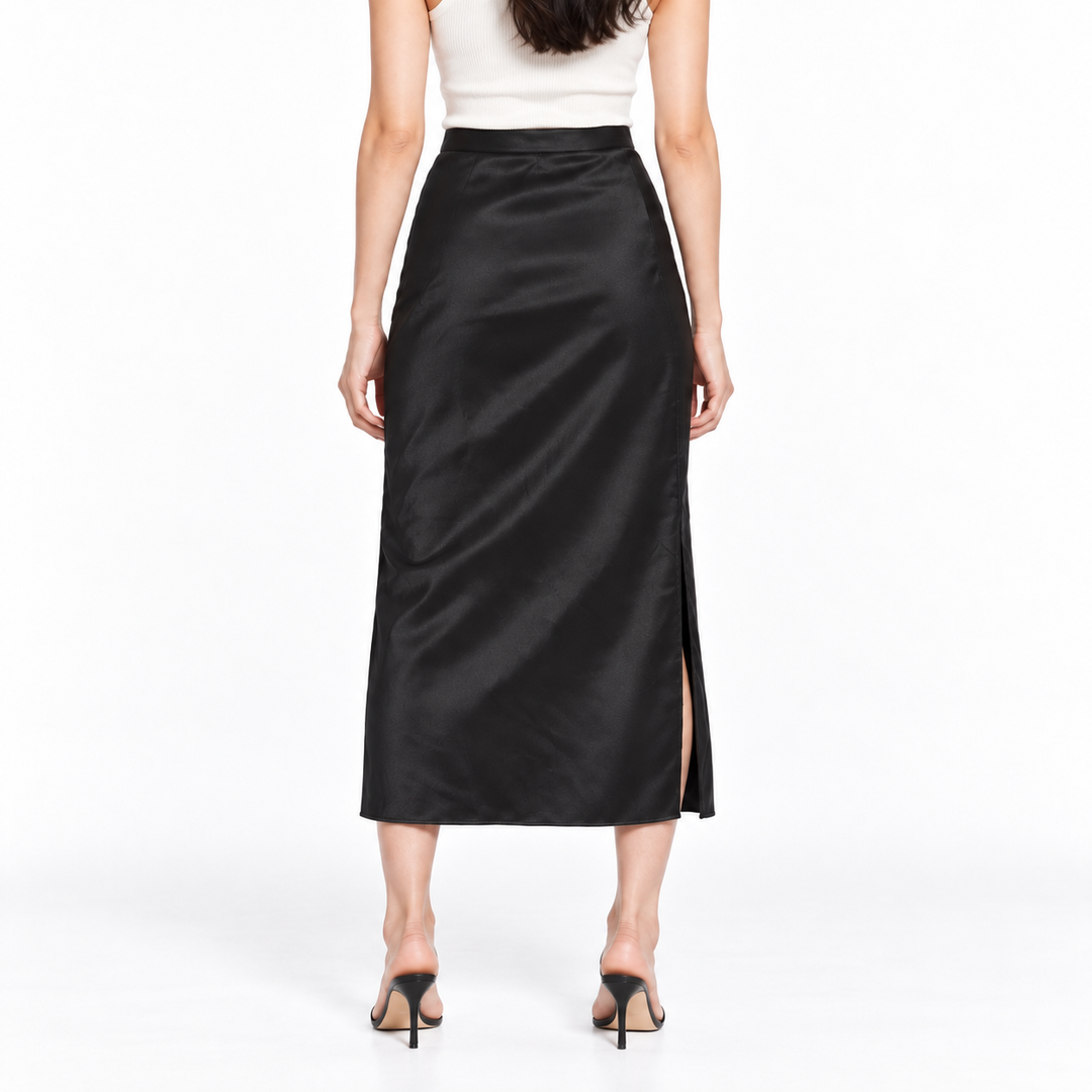 Anime Bing Jolin Silk Midi Skirt - S