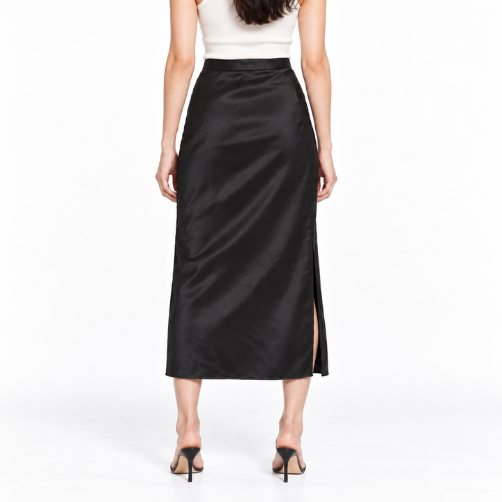 Anime Bing Jolin Silk Midi Skirt - S
